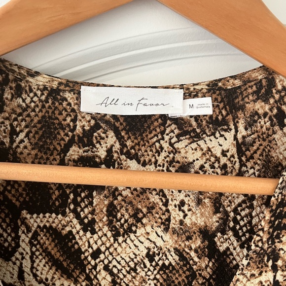 All in Favor Leopard print wrap maxi dress - Picture 2 of 4